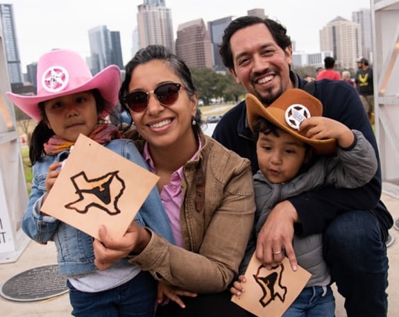 Family at Cowboy Breakfast