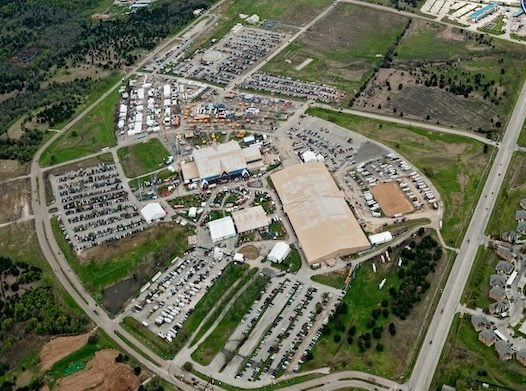 aerial view of Rodeo Austin fairgrounds