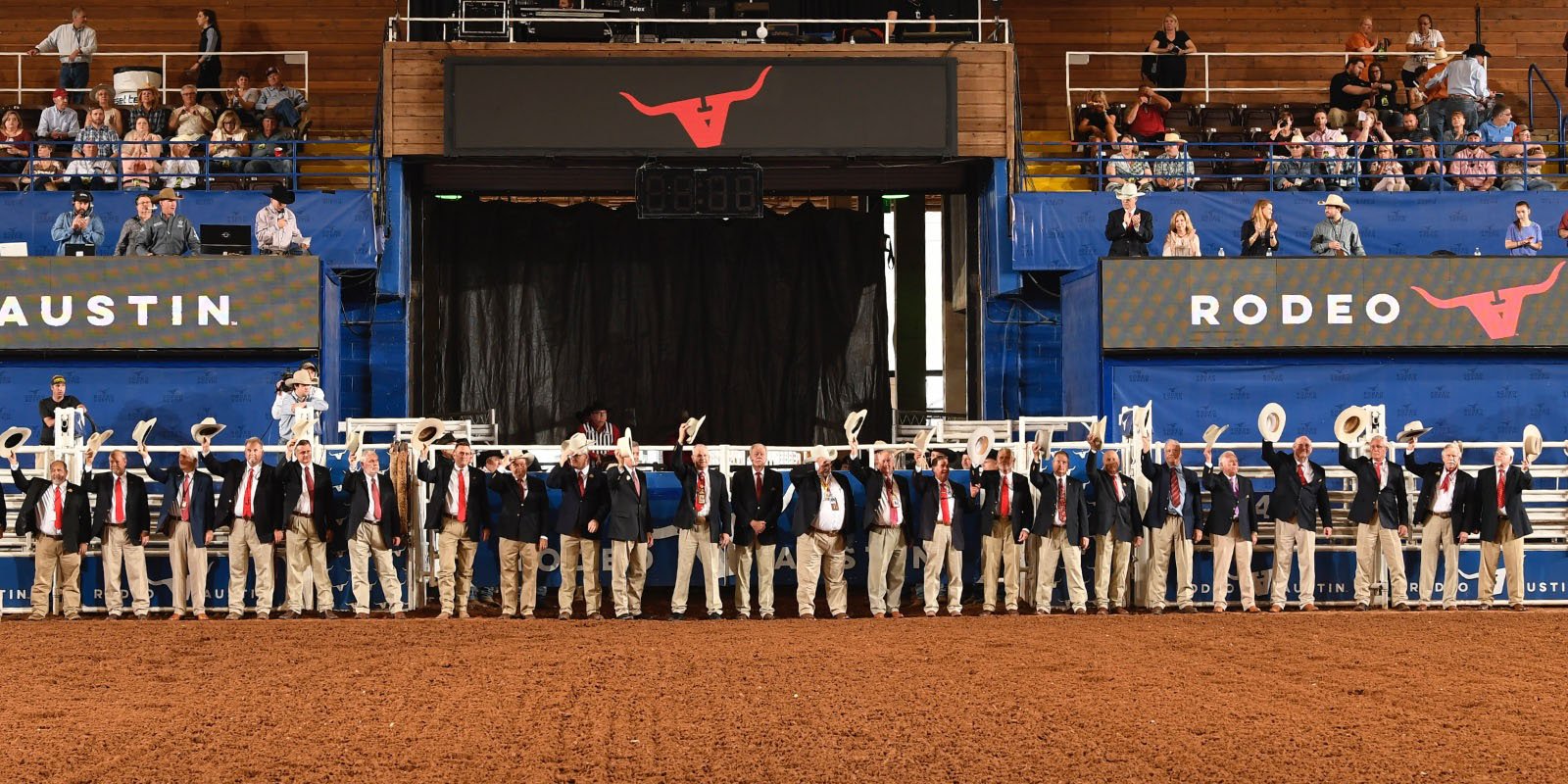 Rodeo Austin Exec Committee in arena